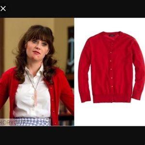 JCREW red cardigan